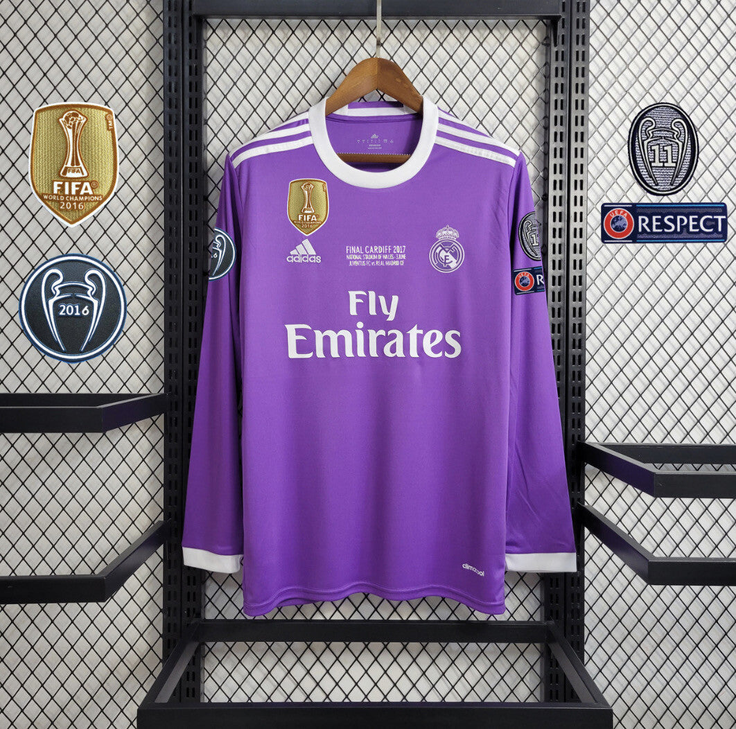 Real Madrid 2017 Long Short Sleeve Retro UCL Jerseys