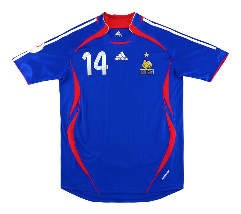 2006 France Retro Jersey (NO PATCHES)