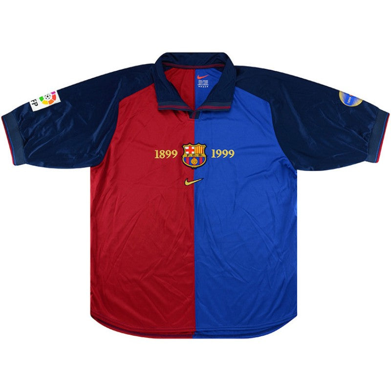 99-00 Barcelona Jersey Retro (LaLiga PATCHES)