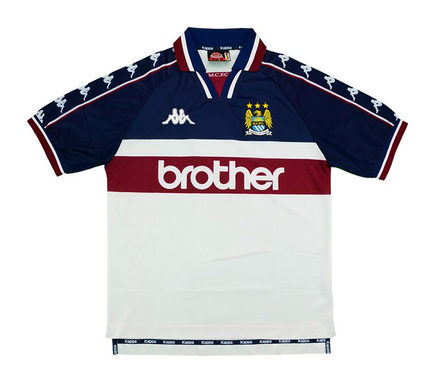 97-98 Manchester City Jersey AWAY (NO EPL PATCHES)