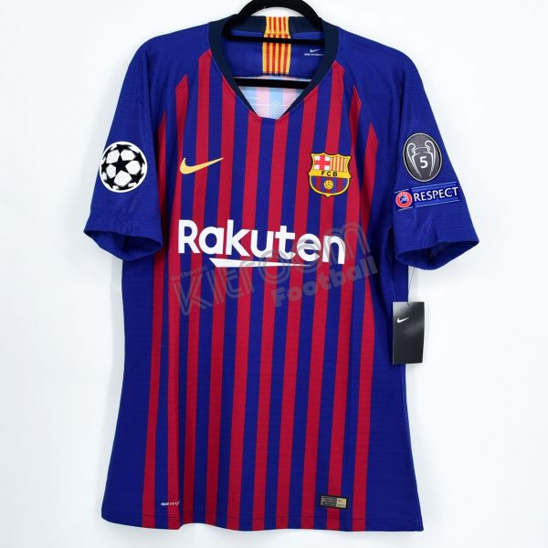 17-18 FC Barcelona Retro Jersey (WITH UCL PATCHES)