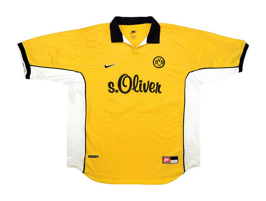 98-99 Borussia Dortmund Retro Jersey (NO PATCHES)