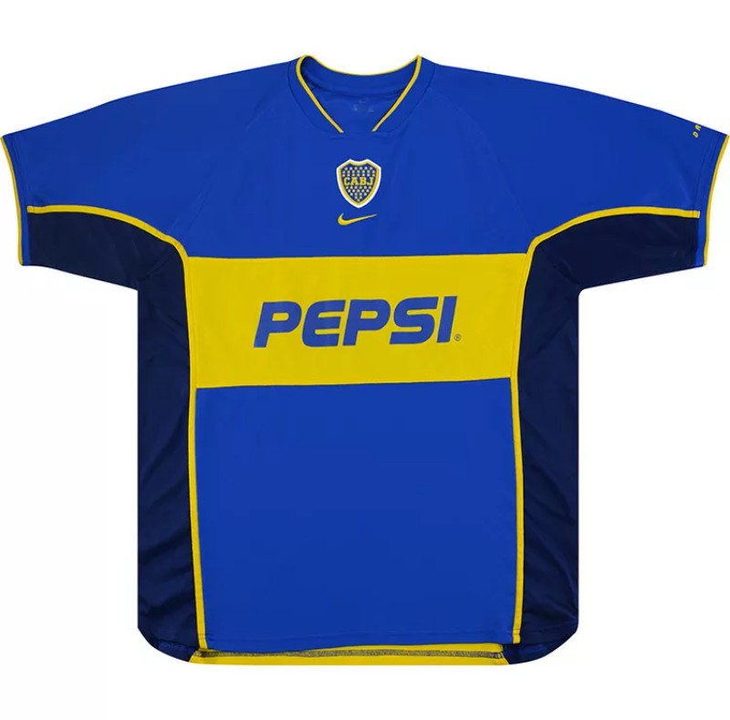 02-03 Boca Juniors Retro Jersey (NO PATCHES)