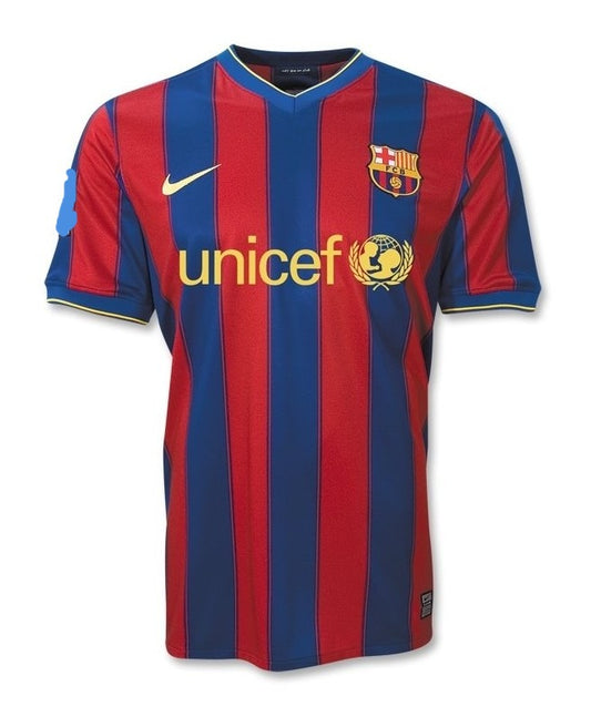 09-10 FC Barcelona Retro Jersey (NO PATCHES)