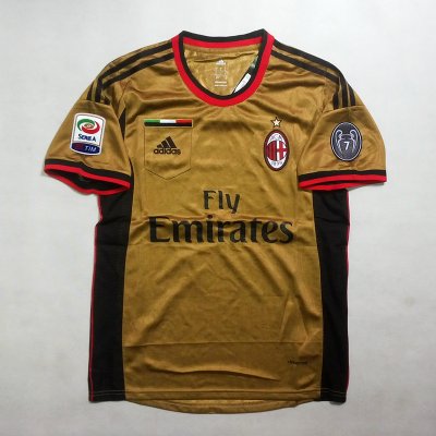 13-14 AC Milan Retro Jersey (SERIE A PATCHES)