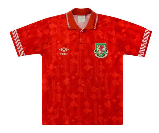 90-92 Wales Retro Jersey (NO PATCHES)