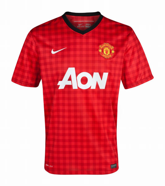 12-13 Manchester United Retro Jersey Home (EPL PATCHES)