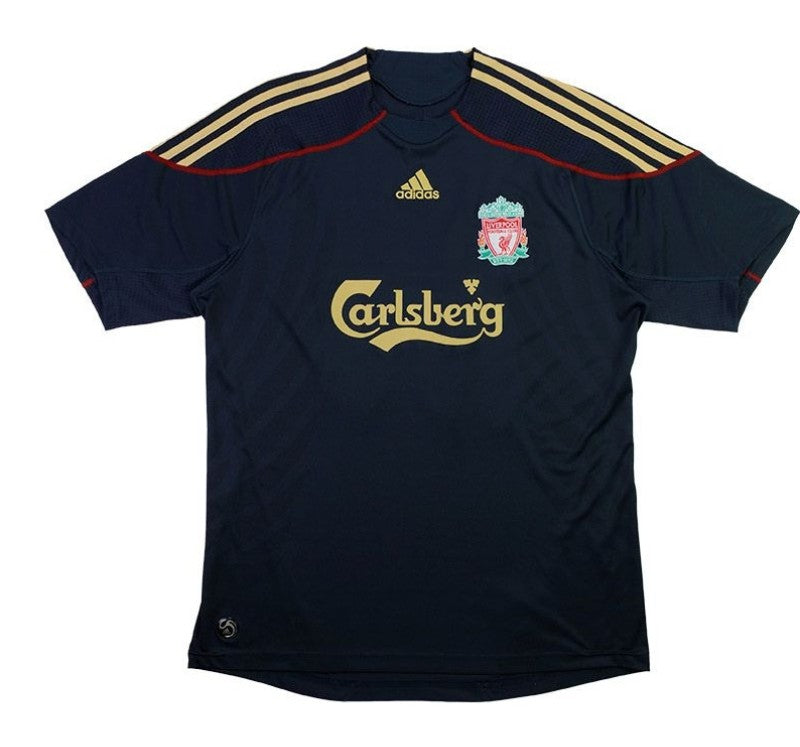 09-10 Liverpool Retro Jersey (EPL PATCHES)