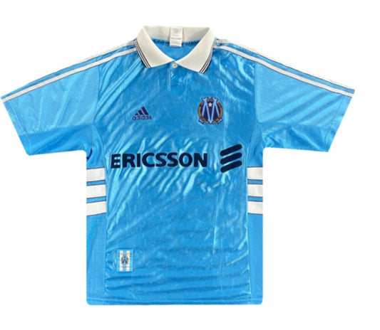 98-99 Marseille Retro Jersey (Ligue 1 PATCHES)