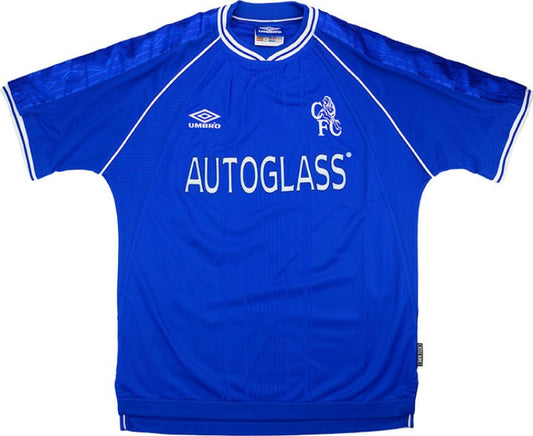 99-01 Chelsea Retro Jersey (EPL PATCHES)