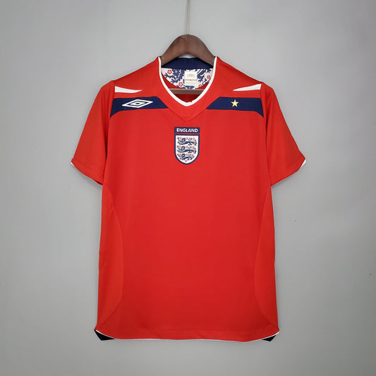 2008 England Retro Jersey (EURO PATCHES)