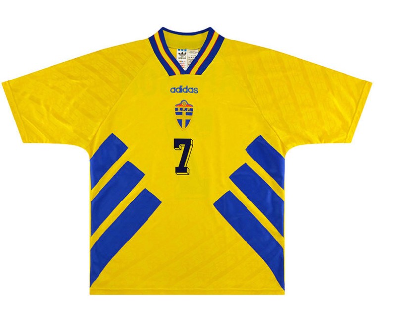 1994 Sweden Retro Jersey (NO PATCHES)