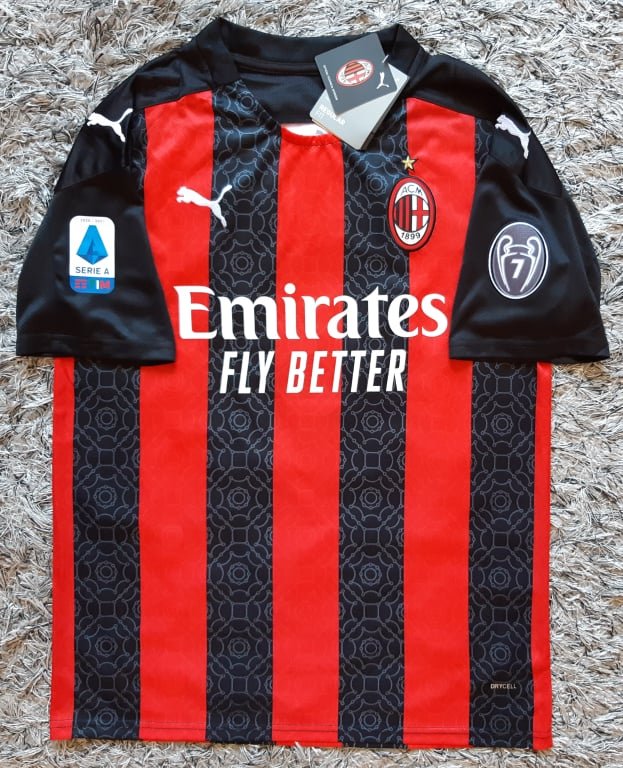 20-21 AC Milan Retro Jersey (SERIE A PATCHES)