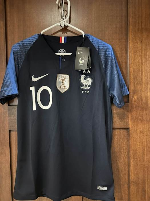 2018 France Retro Jersey (WC 2 STAR PATCHES)