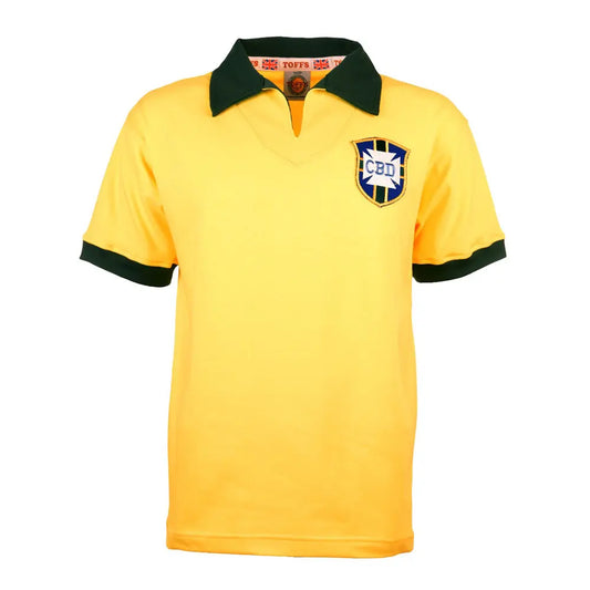 1962 Brazil Retro Jersey (NO PATCHES)