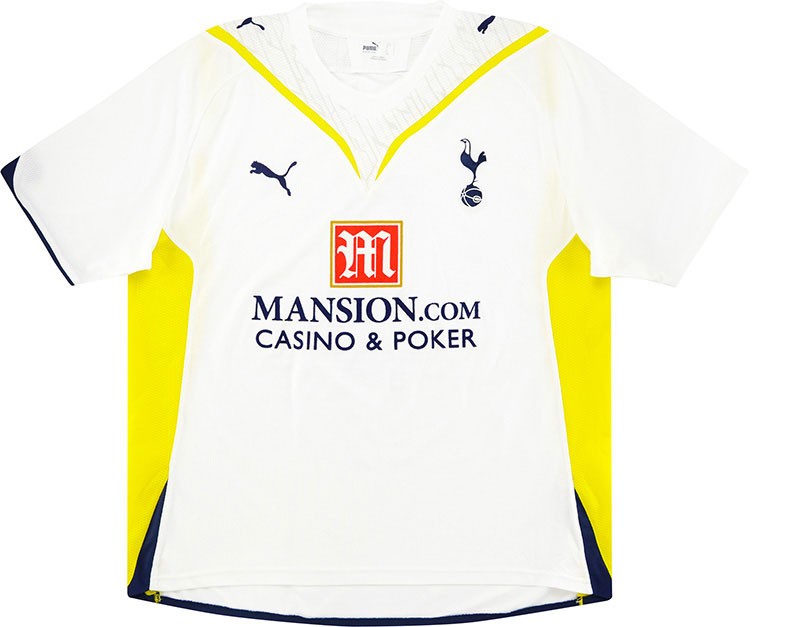 09-10 Tottenham Retro Jersey (EPL Patches)