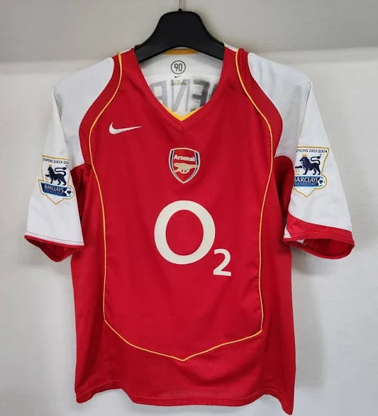 04-05 Arsenal FC Retro Jersey HOME (EFL Patches)