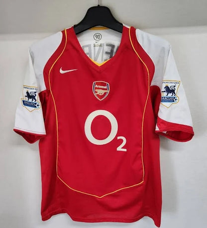 04-05 Arsenal FC Retro Jersey HOME (EFL Patches)