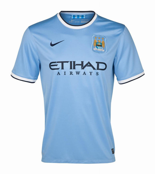 13-14 Manchester City Retro Jersey (NO EPL PATCHES)