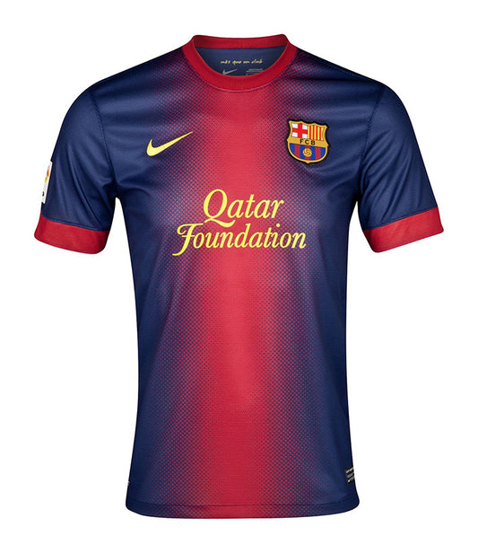 12-13 FC Barcelona Retro Jersey (WITH LALIGA PATCHES)