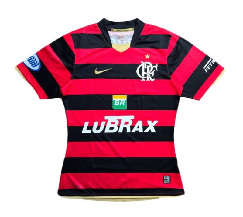 08-09 Flamengo Retro Jersey (NO PATCHES)