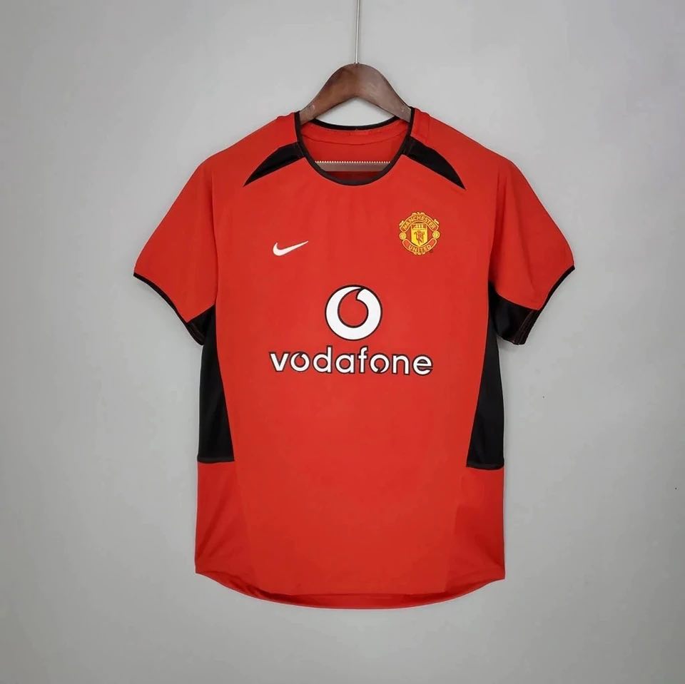 2002 Manchester United Jersey Retro HOME (EPL PATCHES)
