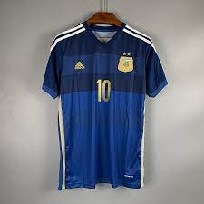 2014 Argentina Retro Jersey (WC PATCHES) - NO "FINAL" PRINT