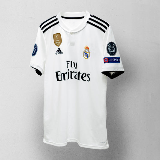 18-19 Real Madrid Retro Jersey (UCL PATCHES)