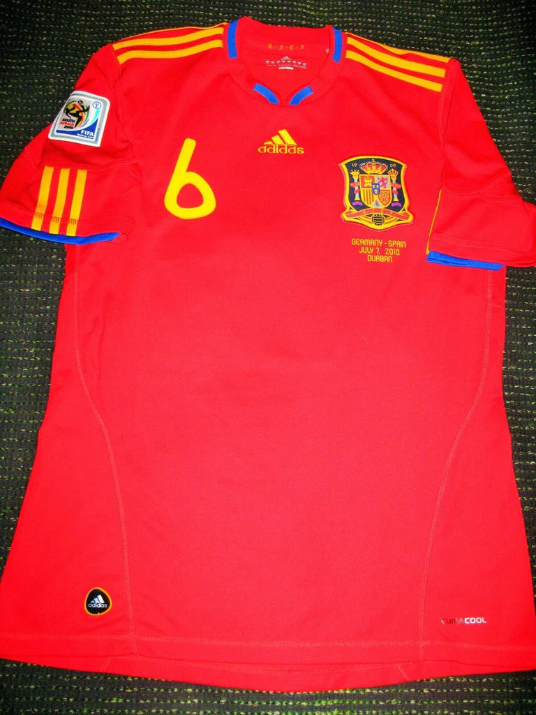 2010 Spain Retro Jersey (WC PATCHES)