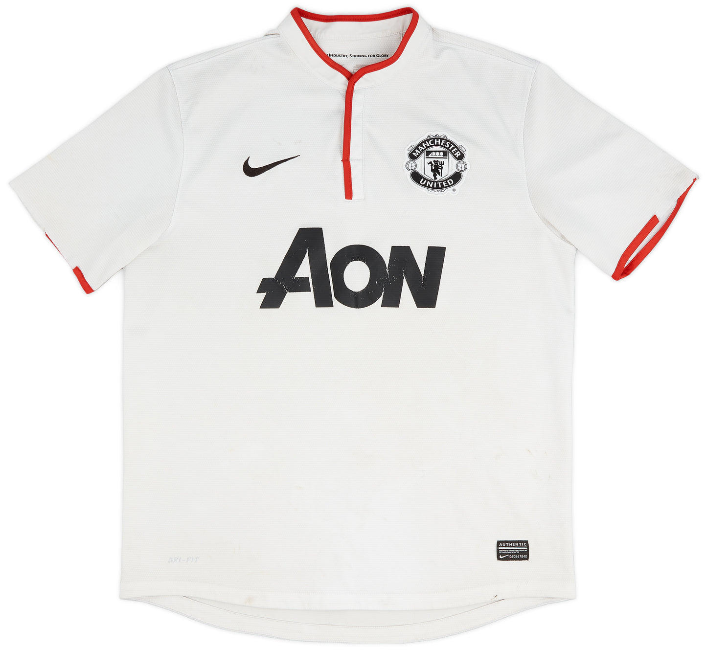 12-14 Manchester United Retro Jersey Home (GOLD EPL PATCHES)