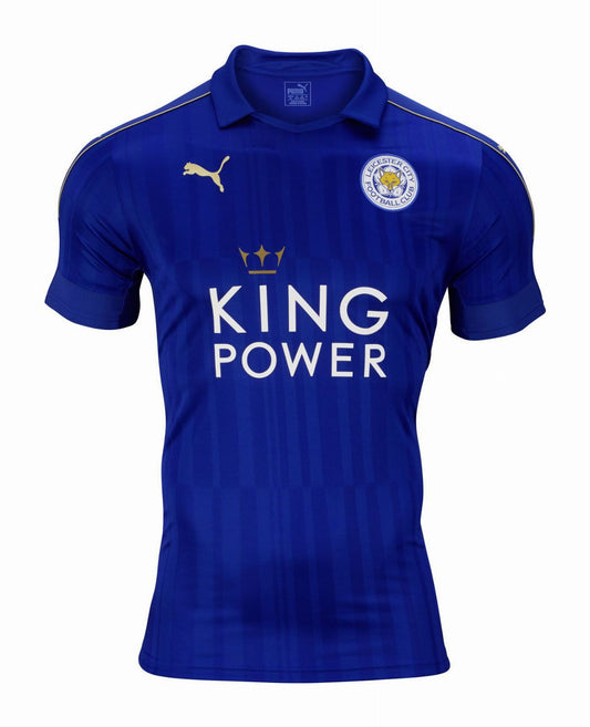 15-16 Leicester City Jersey Retro (UCL PATCHES)