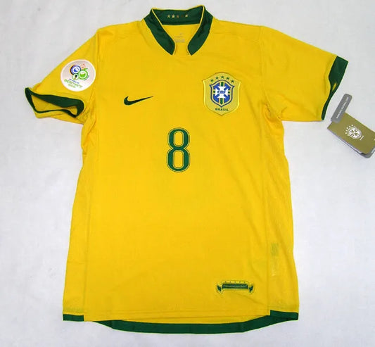 2006 Brazil Retro Jersey (WC PATCHES)