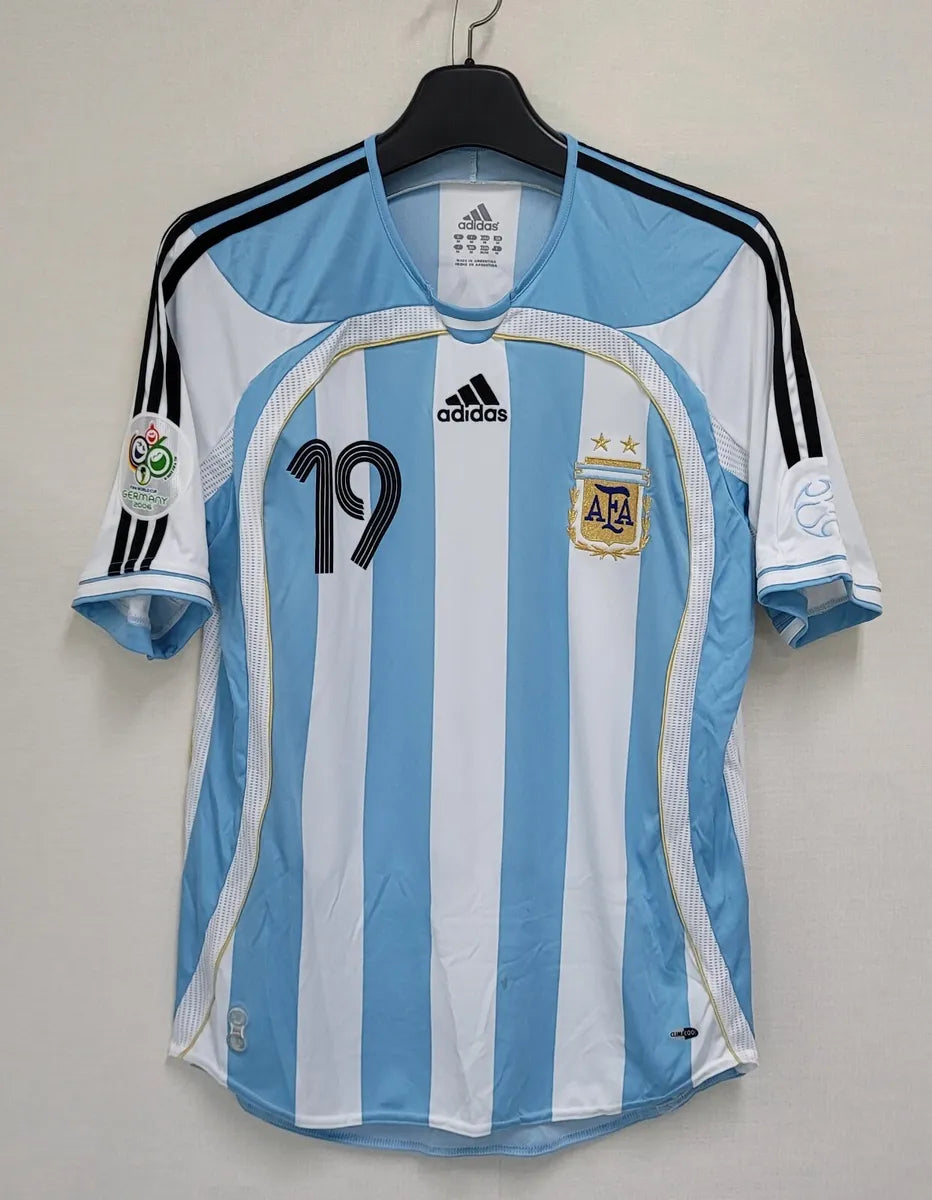 2006 Argentina Retro Jersey (WC PATCHES)