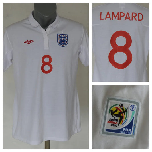 2010 England Retro Jersey (WC PATCHES)