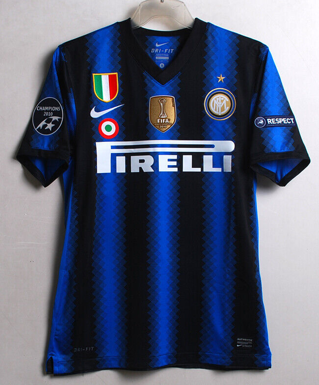 10-11 Inter Milan Retro Jersey (UCL PATCHES)