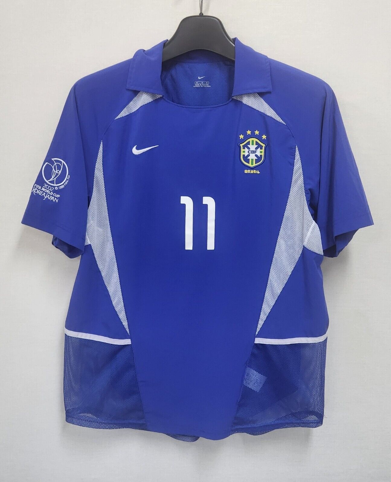 2002 Brazil Retro Jersey (WC PATCHES)