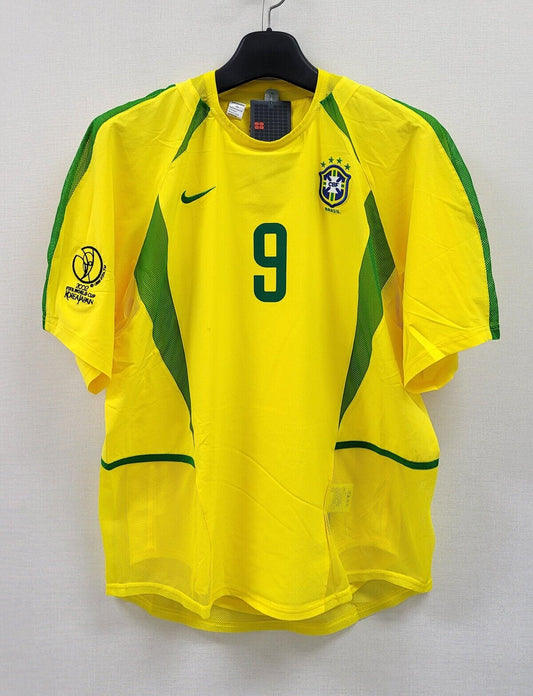 2002 Brazil Retro Jersey (WC PATCHES)