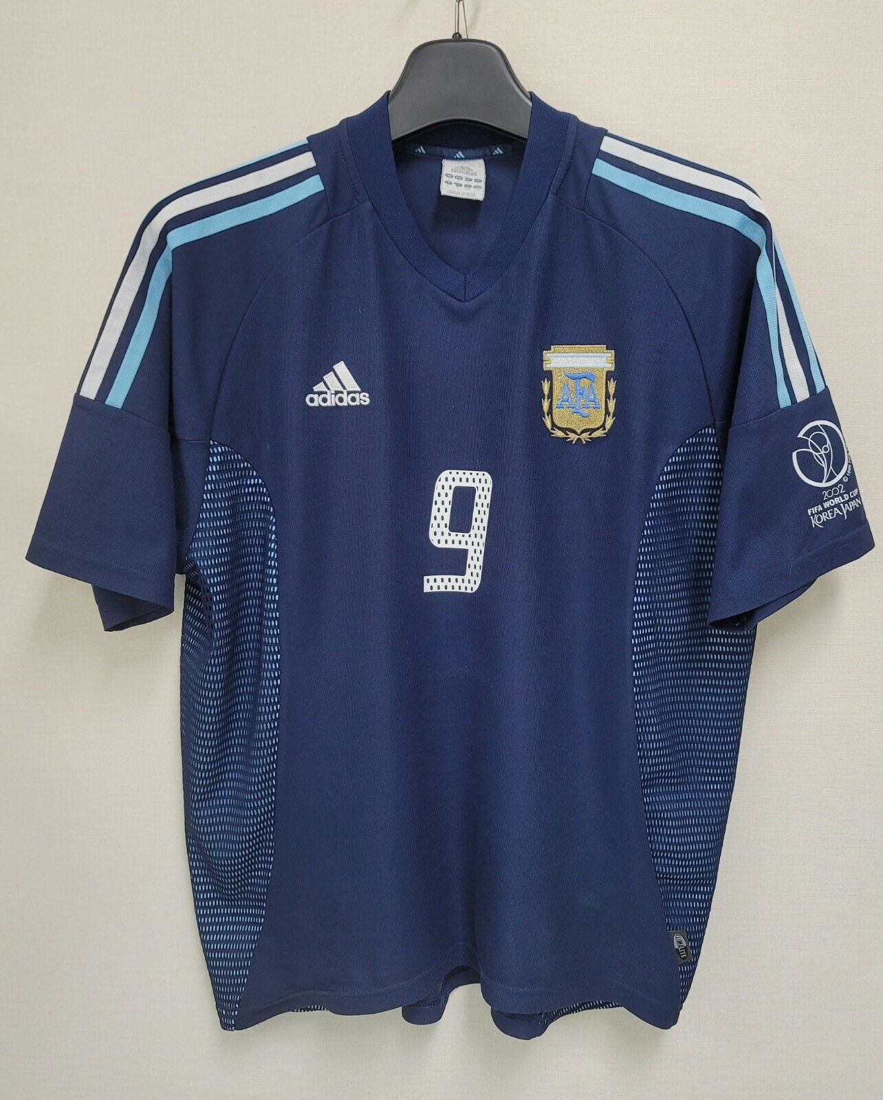 2002 Argentina Retro Jersey (WC PATCHES)