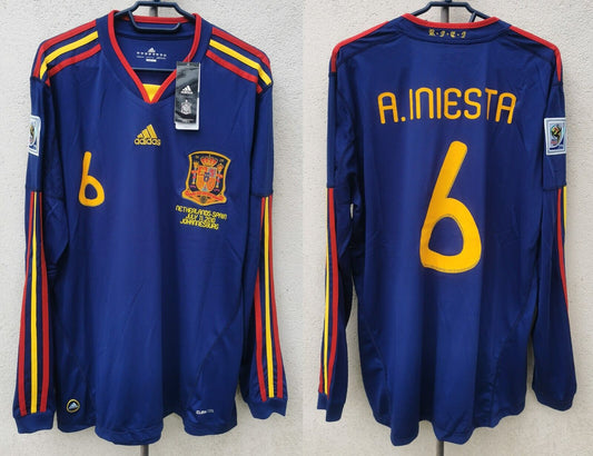 2010 Spain Retro Jersey (WC PATCHES)