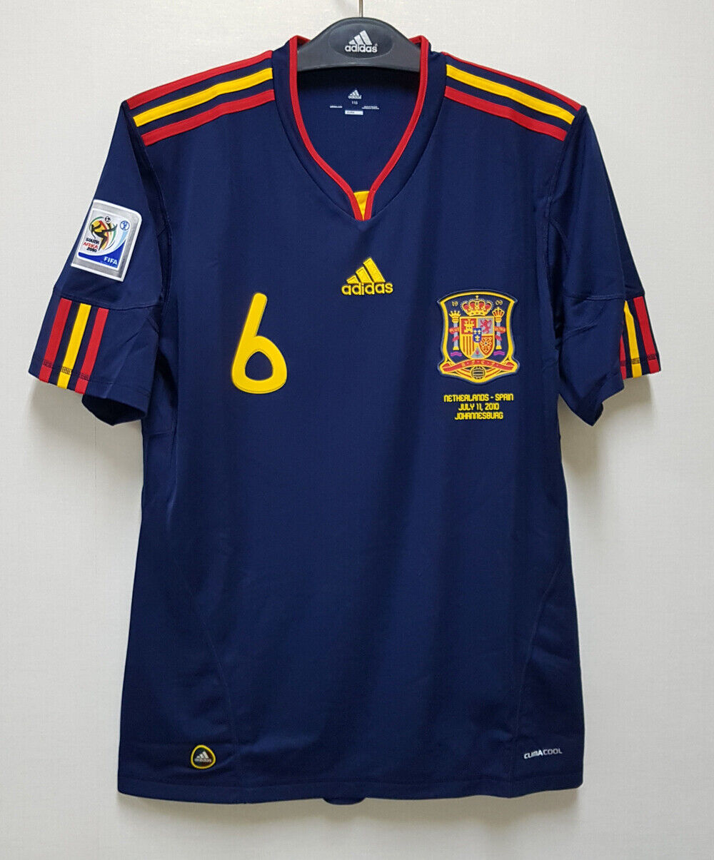 2010 Spain Retro Jersey (WC PATCHES)