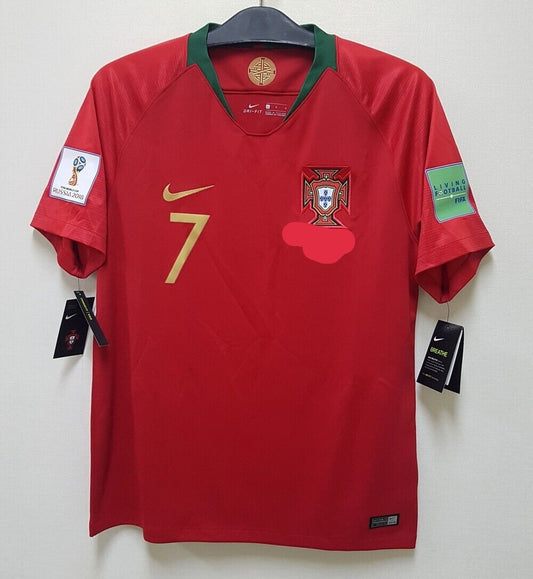 2018 Portugal Retro Jersey (WC PATCHES)