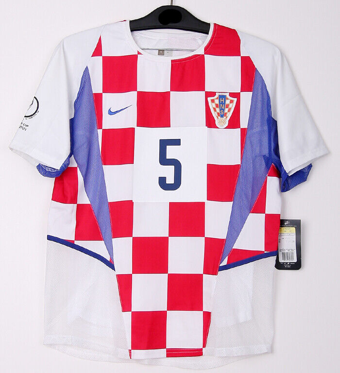 2002 Croatia Retro Jersey (WC PATCHES)