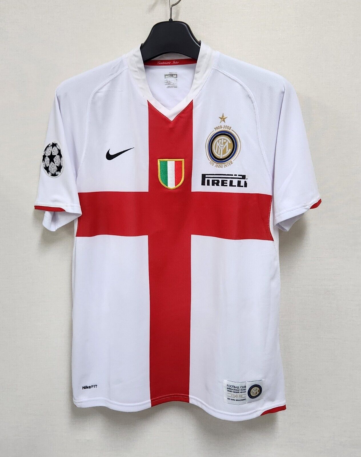 07-08 Inter Milan Retro Jersey (UCL PATCHES)