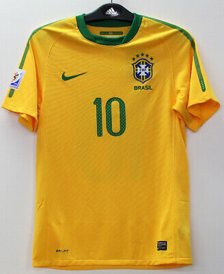 2010 Brazil Retro Jersey (WC PATCHES)