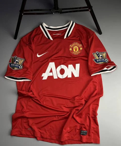 11-12 Manchester United Retro Jersey Home (GOLD EPL PATCHES)