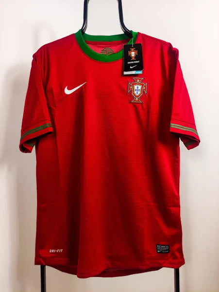 2012 Portugal Retro Jersey (EURO PATCHES)