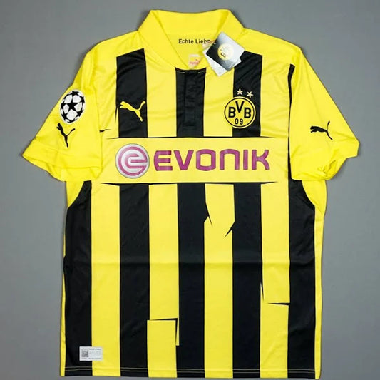 12-13 Borussia Dortmund Retro Jersey (UCL PATCHES)