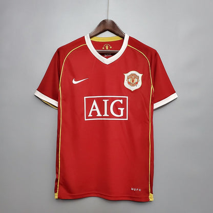 06-07 Manchester United Jersey Retro (Short Sleeve EPL PATCHES)