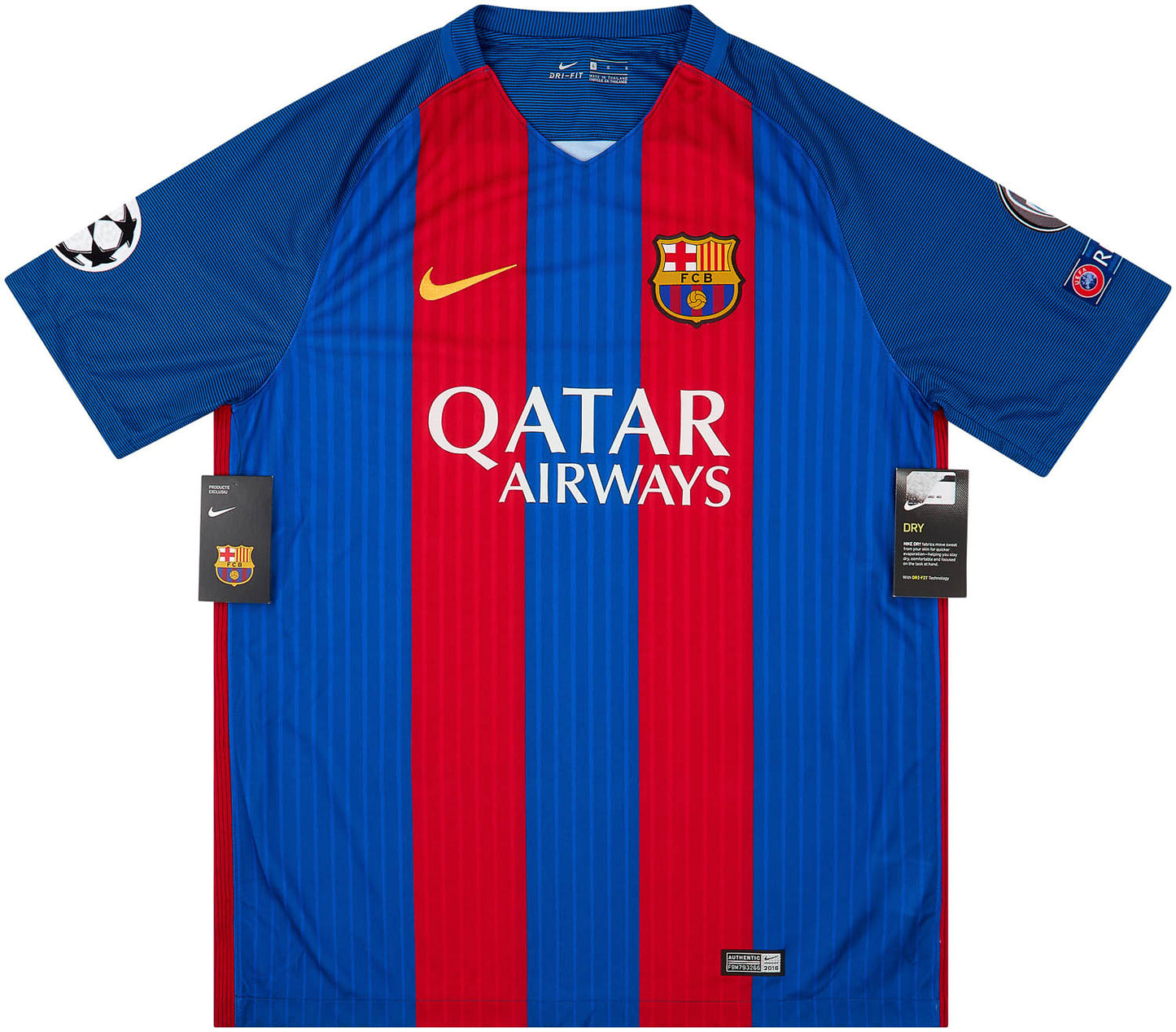 15-16 FC Barcelona Retro Jersey (WITH UCL PATCHES)