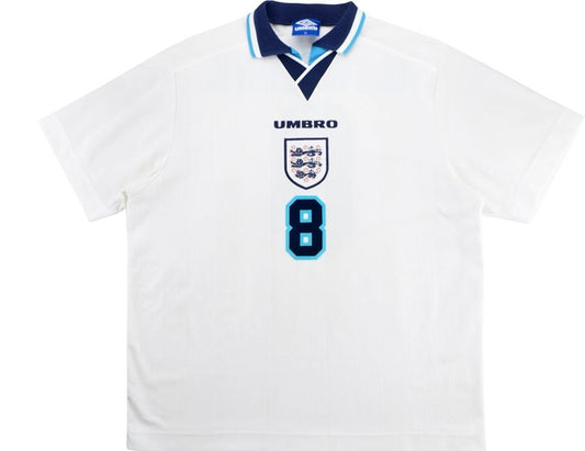 1996 England Retro Jersey (NO PATCHES)